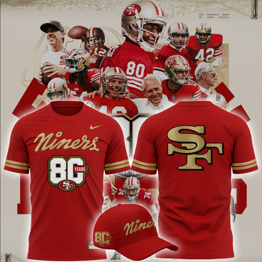 Limited San Francisco 49ers 80th Anniversary Shirt