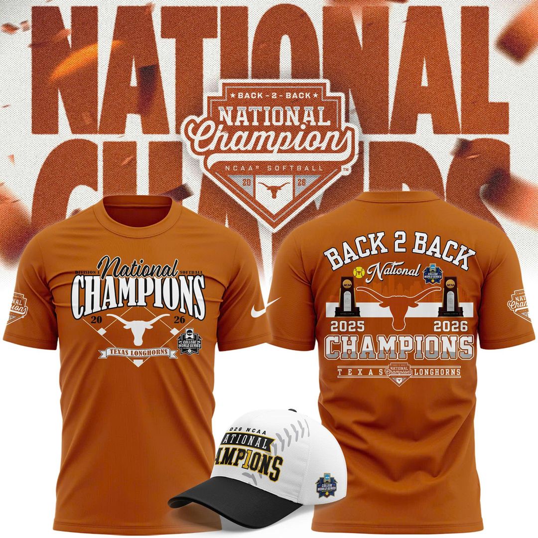 Texas Longhorns Softball 2026 NCAA National Champions Locker Room T-Shirt