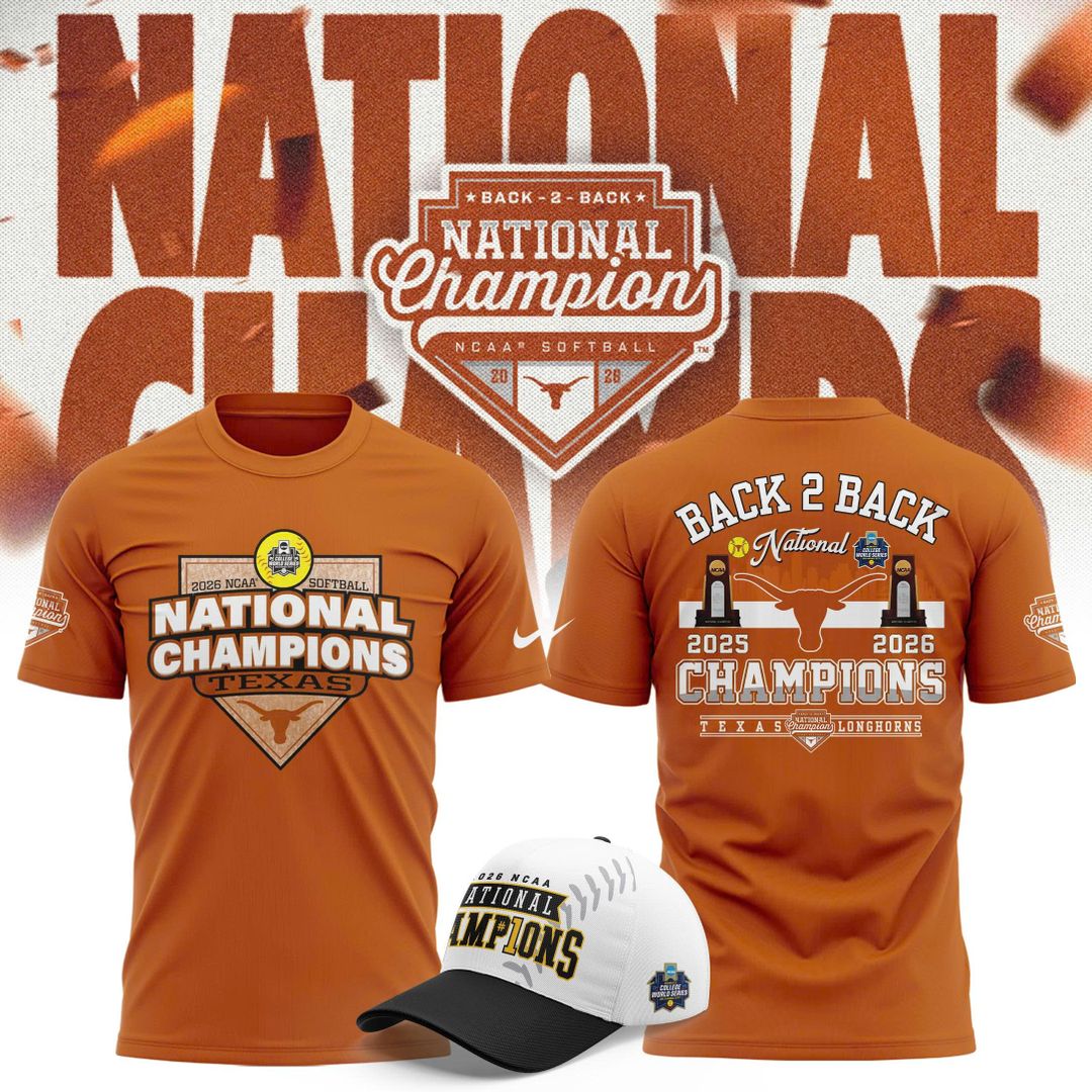 Texas Longhorns Softball 2026 NCAA National Champions Locker Room T-Shirt
