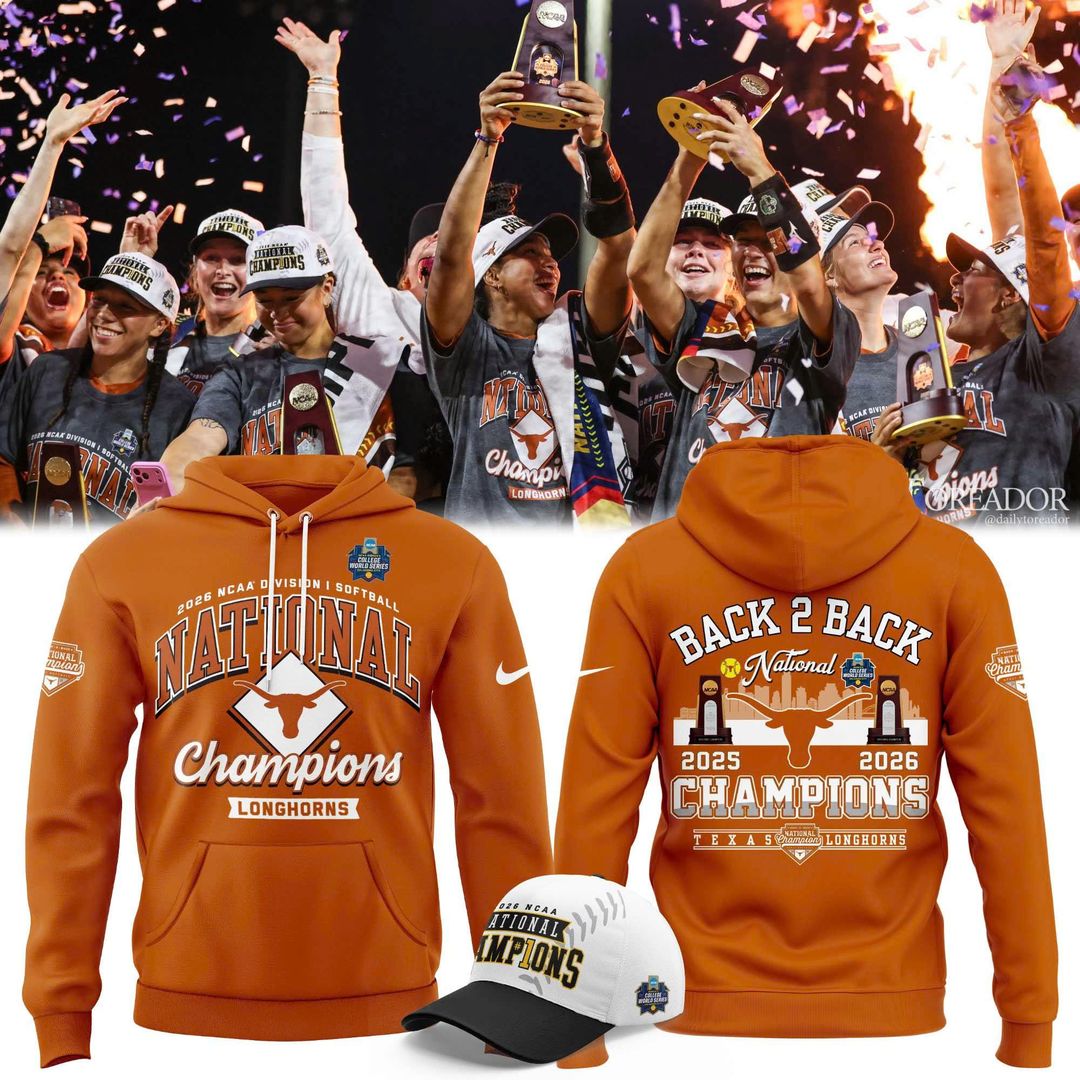 Texas Longhorns Softball 2026 NCAA National Champions Locker Room Hoodie
