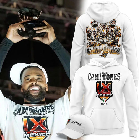 Caudillos de Chihuahua Campeones del Tazón México IX 2026 Camiseta Conmemorativa
