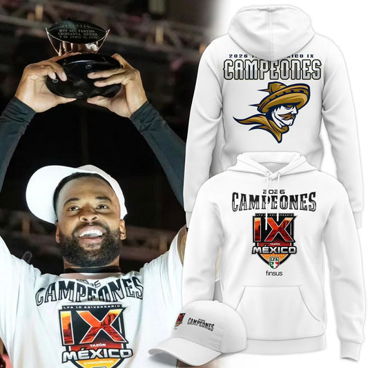 Caudillos de Chihuahua Campeones del Tazón México IX 2026 Camiseta Conmemorativa