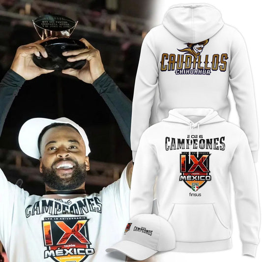 Caudillos de Chihuahua Campeones del Tazón México IX 2026 Camiseta Conmemorativa