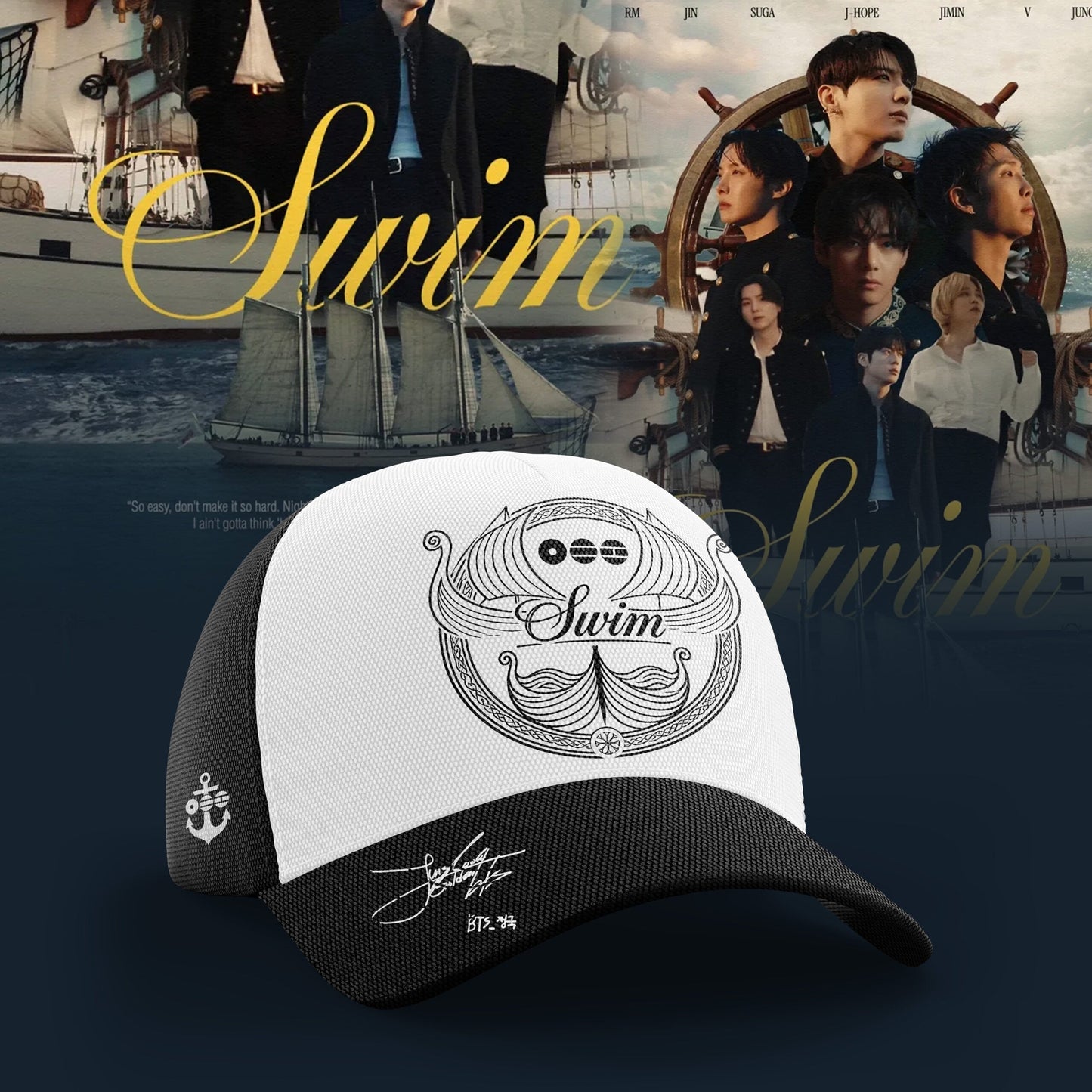 BTS “ Swim Arirang Album Mixed Mesh Hoodie