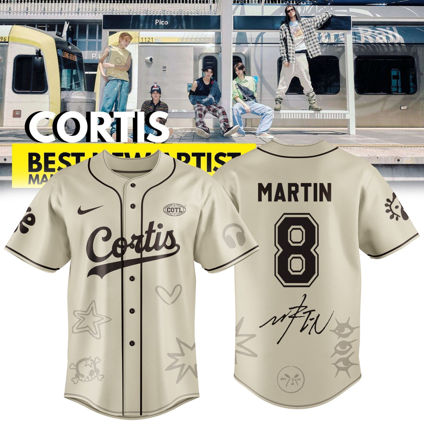 Martin - CORTIS Exclusive Baseball Jersey