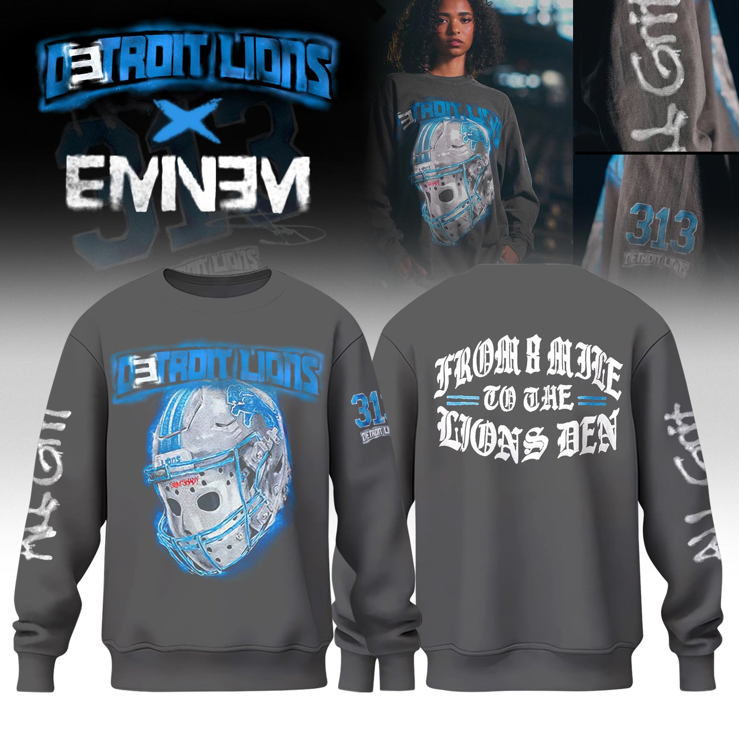 Eminem x Detroit Lions Thanksgiving Halftime Show� Limited Edition Sweat