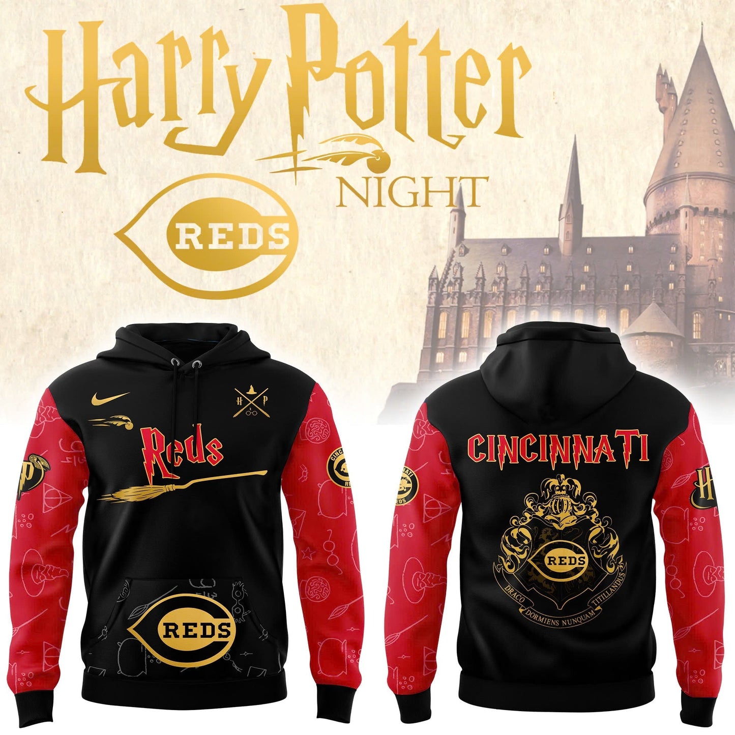 Cincinnati Reds x Harry Potter Hoodie