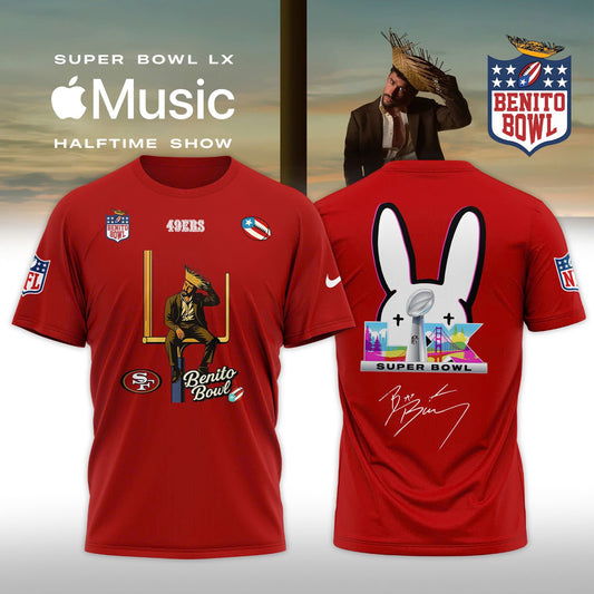 San Francisco 49ers x Bad Bunny 2026 Super Bowl LX Halftime Show Special Edition T-shirt