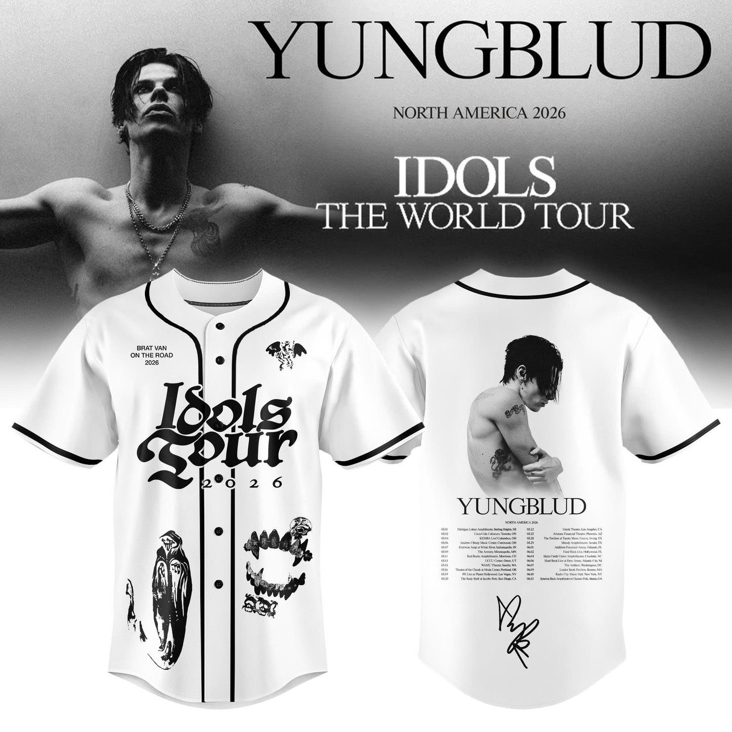 YBD Idols The World Tour 2026 Limited Edition Jersey