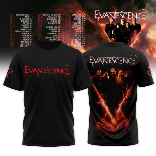 EVANESCENCE  " Sanctuary 2026 World Tour " Limited Edition T-Shirt