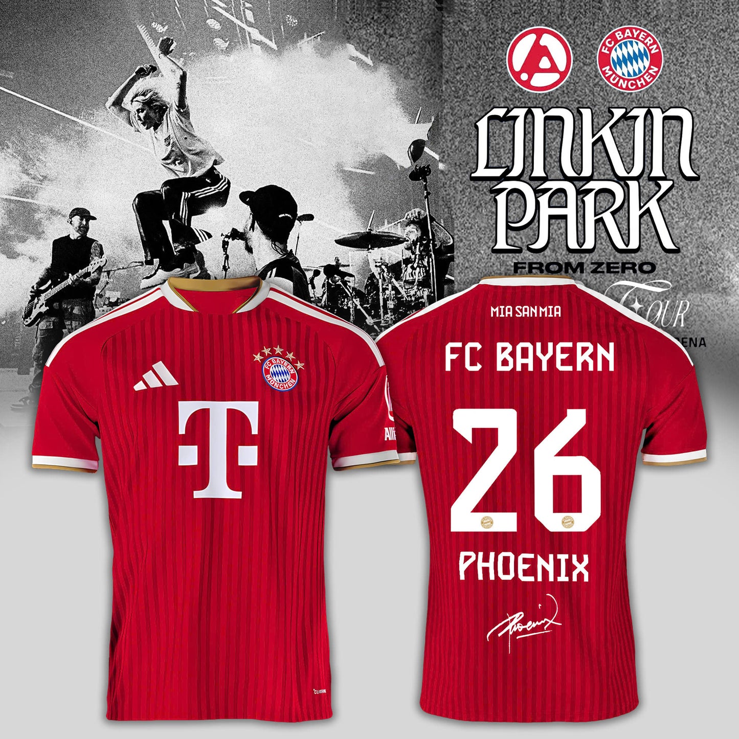 FC Bayern München x LK From Zero Welttournee 2026 Signature Home Dave Farrell Jersey